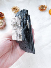 Load image into Gallery viewer, Black Tourmaline Rough with Feldspar
