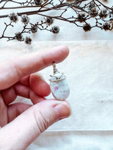 Load image into Gallery viewer, Silver wrapped Pink Tourmaline pendant
