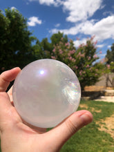 Load image into Gallery viewer, Angel Aura Clear Quartz Sphere
